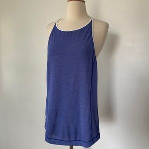 Lululemon My Race My Pace Workout Athletic Tank Top Blue Medium
